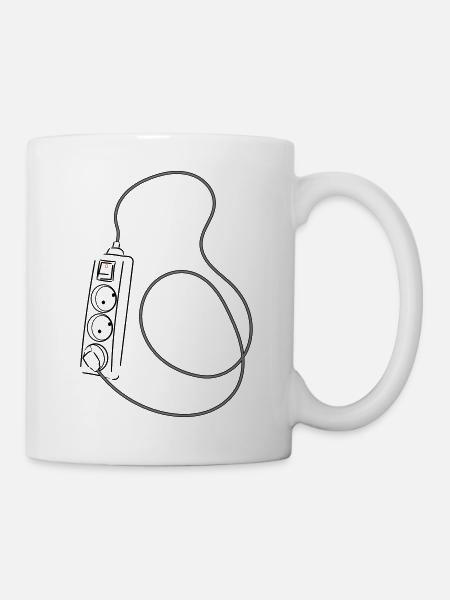 Perpetual motion sockets - Mug - white