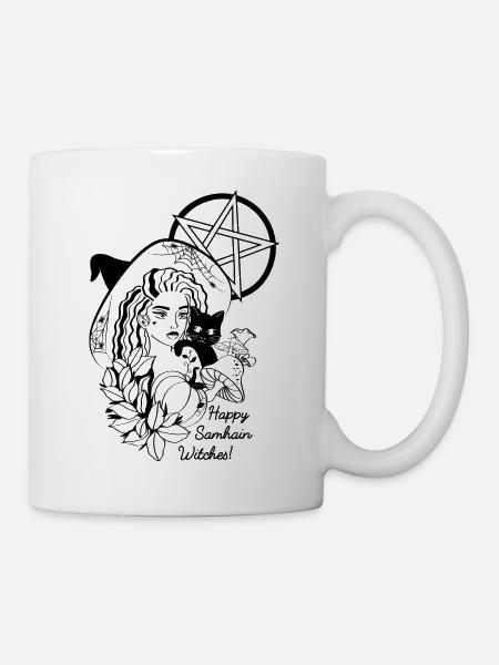 Happy Samhain Witsches! - Mug blanc - blanc