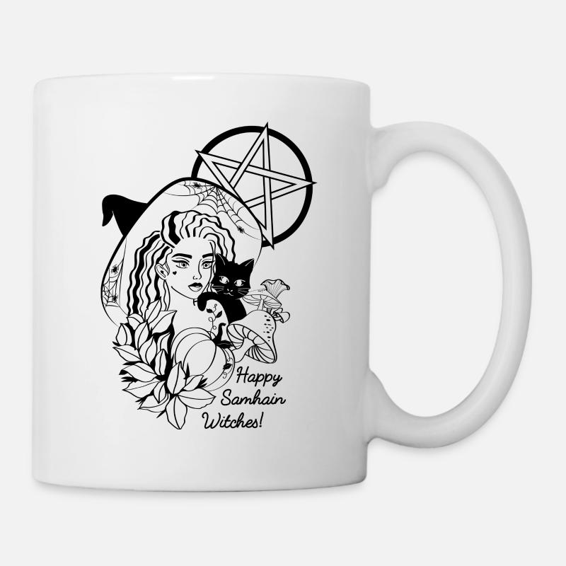 Glücklicher Samhain Witsches! - Tasse - Weiß