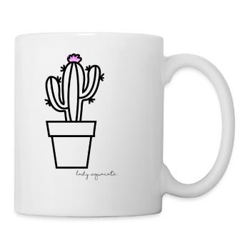 Kaktuspflanze - Tasse - Weiß - Rechts