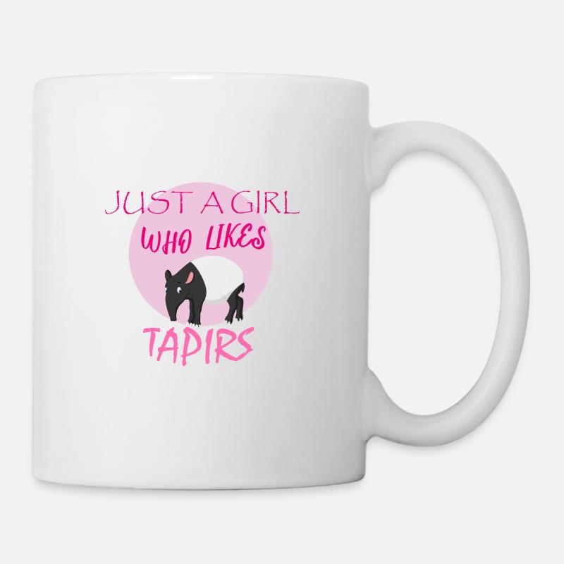 Nur ein Mädchen, das Tapire mag - Tasse - Weiß