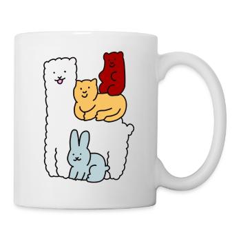 Animaux de la famille - Mug blanc - blanc - Droite