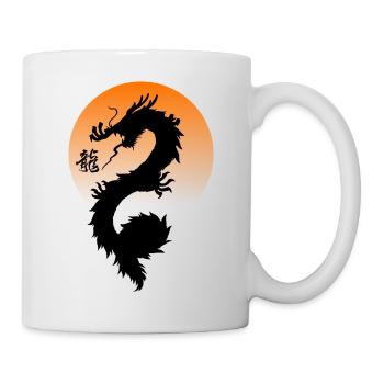 Dragon Asie Chine - Mug blanc - blanc - Droite