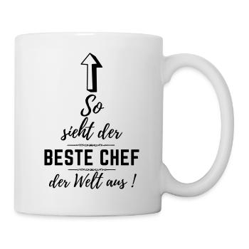 bester chef der welt - Tasse - Weiß - Rechts