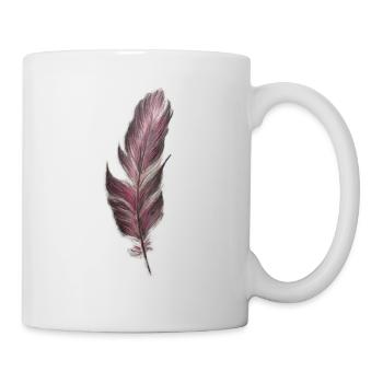 plume - Mug blanc - blanc - Droite