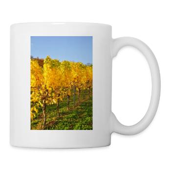 Moselle Riesling vines in autumn 2 - Mug - white - Right