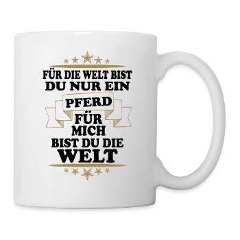 Pferd - Tasse - Weiß - Rechts