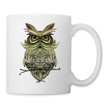 Vogel - Tasse - Weiß - Rechts
