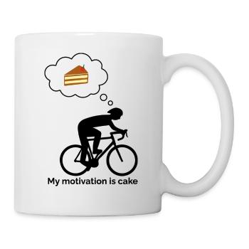 My motivation is cake - Mug - white - Right