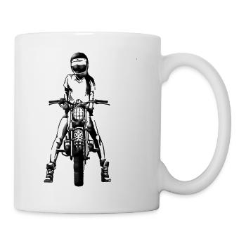 Sur la route - Mug blanc - blanc - Droite