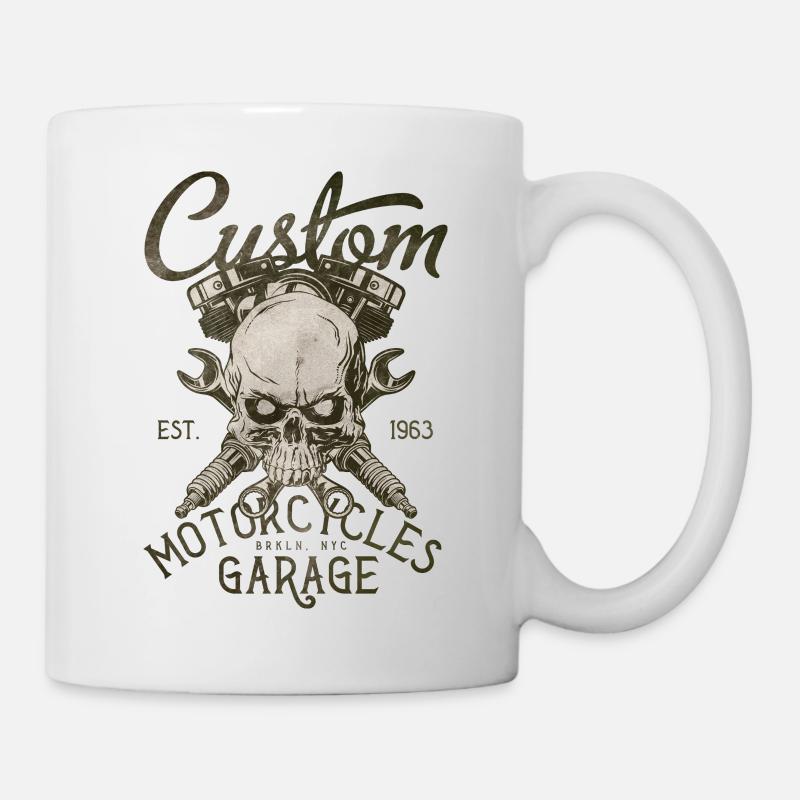 garage de motos sur mesure - Mug blanc - blanc