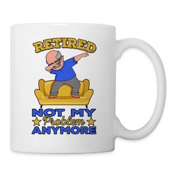 Retiree retirement pension retirement retired - Mug - white - Right