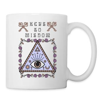 Third eye, the all-seeing eye, occult - Mug - white - Right