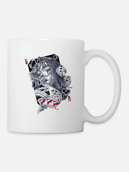 Lucky Seven7 Custom Tattoo Design Stavros_ink32 - Mug blanc - blanc