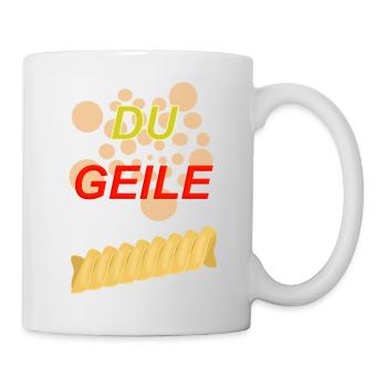 Du Yellow Glitter Chain Bubble Pattern - Mug - white - Right