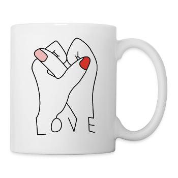 Liebe - Tasse - Weiß - Rechts