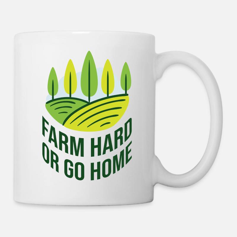 Landwirtschaft: ein harter Job - Tasse - Weiß