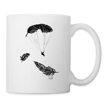 Parapente soleil amour montagnes printemps - Mug blanc - blanc - Droite