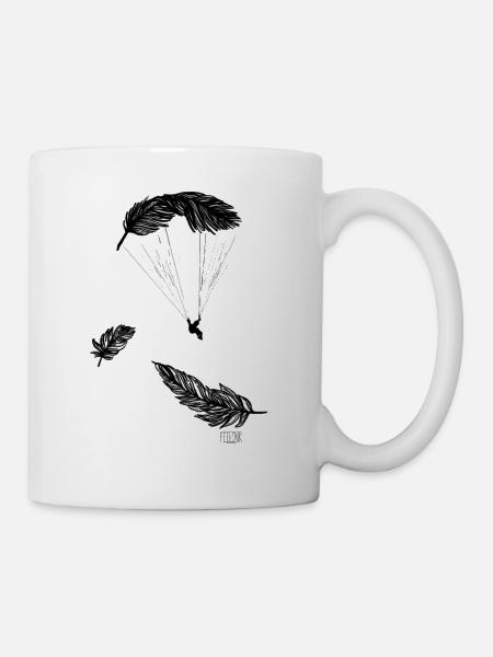 Paraglider sun love mountains spring - Mug - white