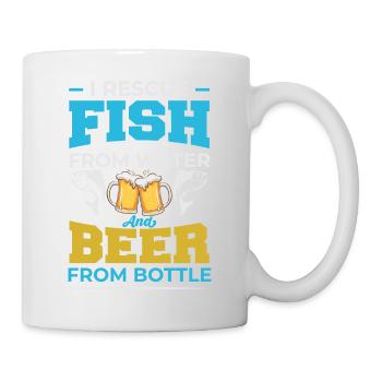 Fish + beer - Mug - white - Right