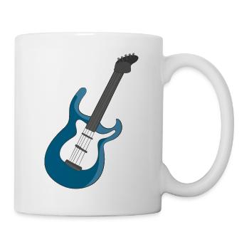 E-Gitarre - Tasse - Weiß - Rechts