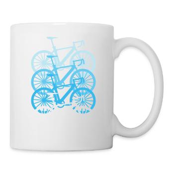 Fahrrad fahren - Tasse - Weiß - Rechts