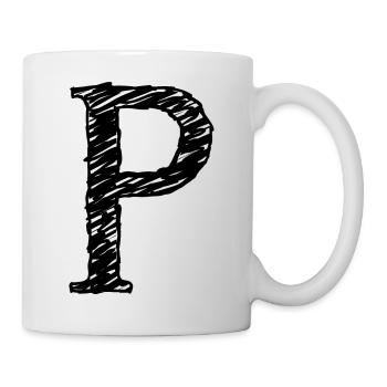 P - Tasse - Weiß - Rechts