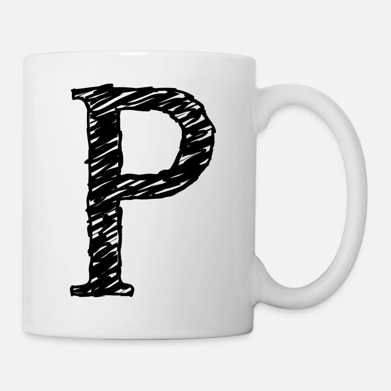 P - Mug - white