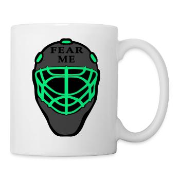 hockey field hockey fear goalkeeper hockey friend fan - Mug - white - Right