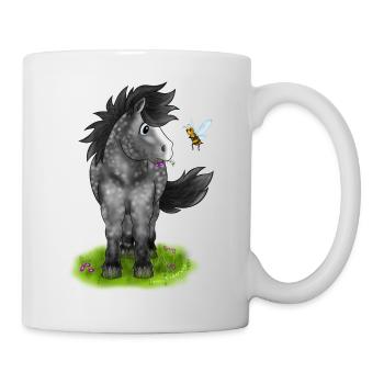 Apple mold outraged bee - Mug - white - Right