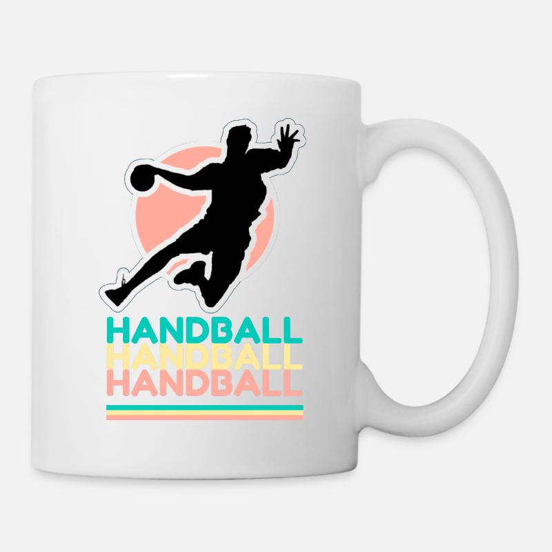 Handball, handball, handball - Mug blanc - blanc