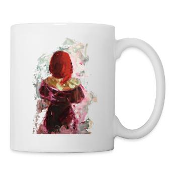 I see red again oil painting oil paints painting design - Mug - white - Right