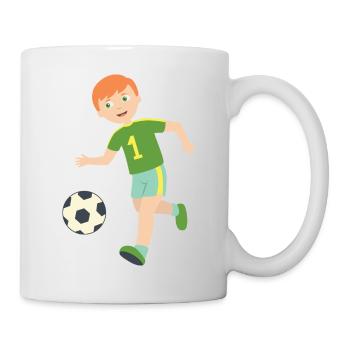 soccer player - Mug blanc - blanc - Droite