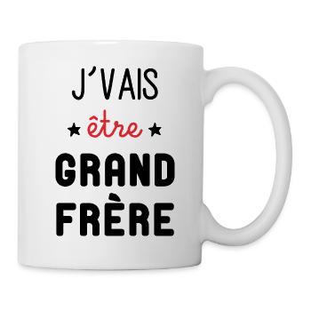 J'vais être Grand Frère - Mug blanc - blanc - Droite
