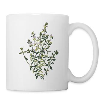 Herbarium: flowering thyme - Mug - white - Right