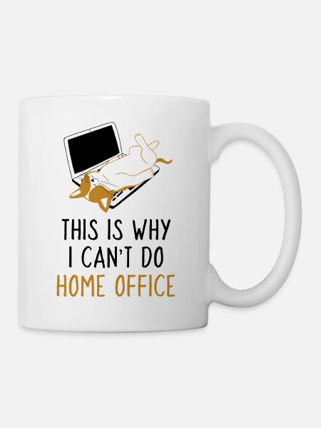 Home Office Travail Chat Amoureux des chats - Mug blanc - blanc
