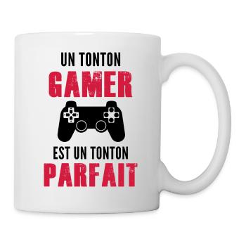 Un tonton gamer est un tonton parfait - Mug blanc - blanc - Droite