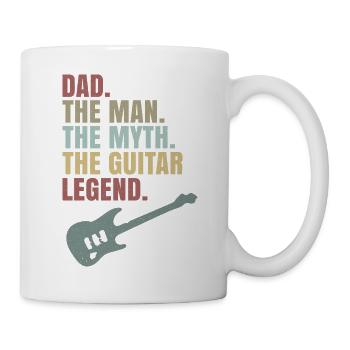 Dad The Man The Myth The Guitar Legend Daddy Dad - Mug - white - Right