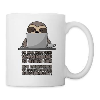 Keine Verbindung zu Elan Tatenvolumen aufgebraucht - Tasse - Weiß - Rechts