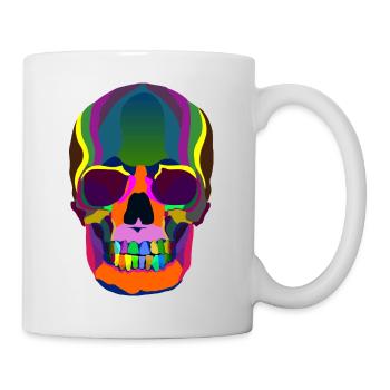 Rainbowskull, New - Mug - white - Right