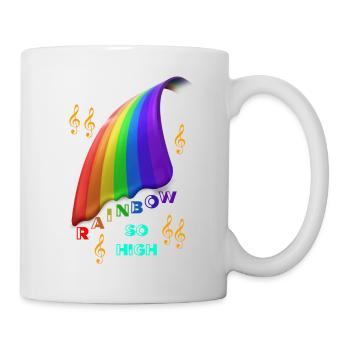 Regenbogen Regenbogen Regenbogen Regenbogen - Tasse - Weiß - Rechts