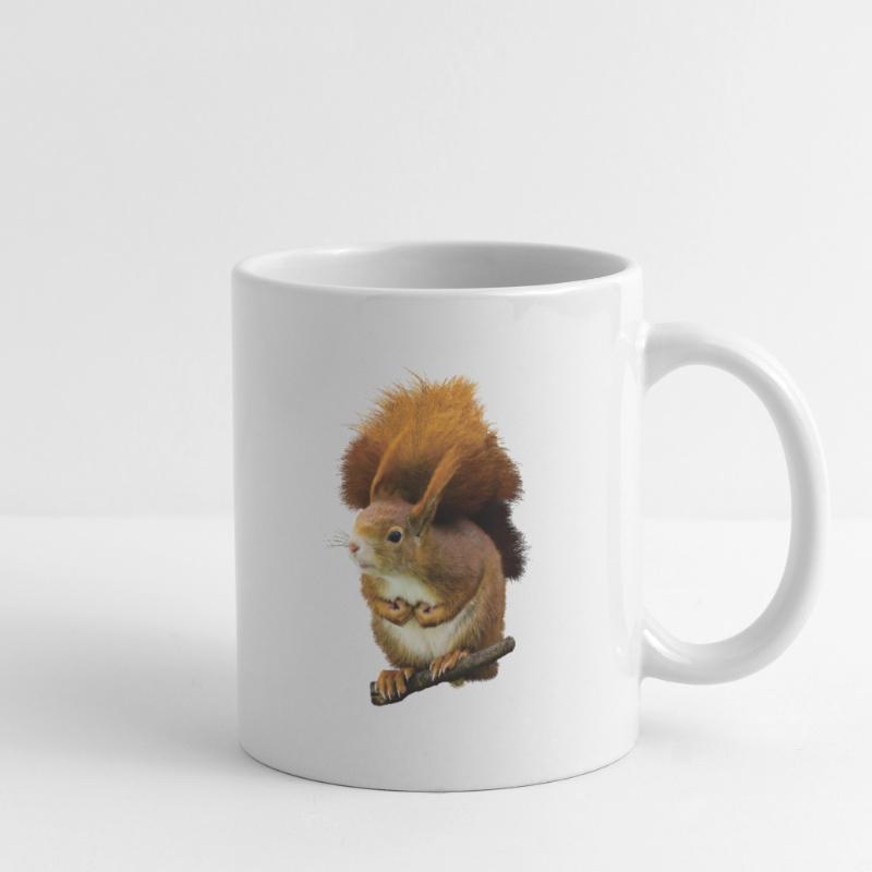 Eichhörnchen Süß niedlich putzig cool drollig Spaß Tasse