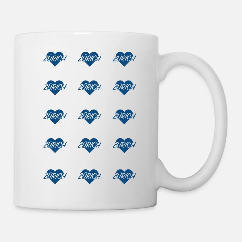 I LOVE ZÜRICH multi classic blue - Tasse - Weiß