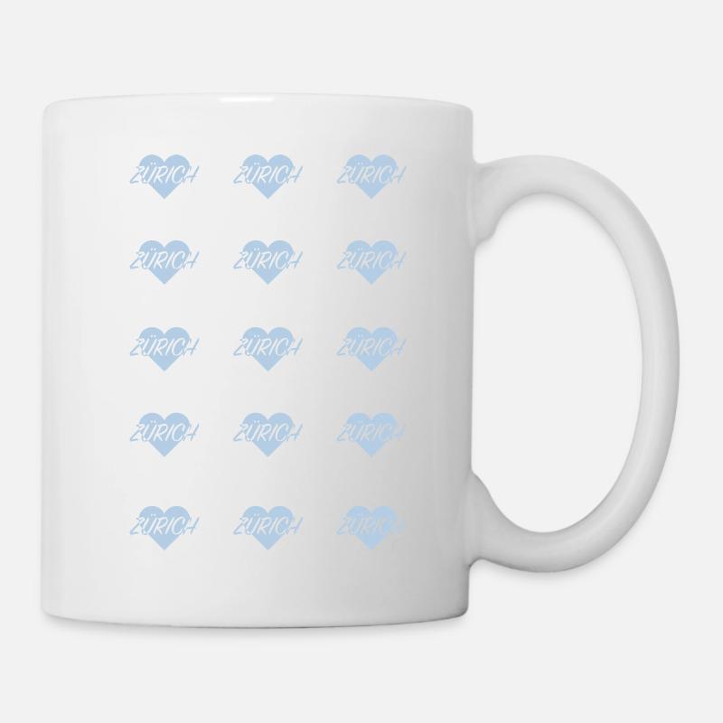 I LOVE ZÜRICH multi serenity blue - Mug blanc - blanc