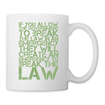 Emergency tyranny - Mug - white - Right