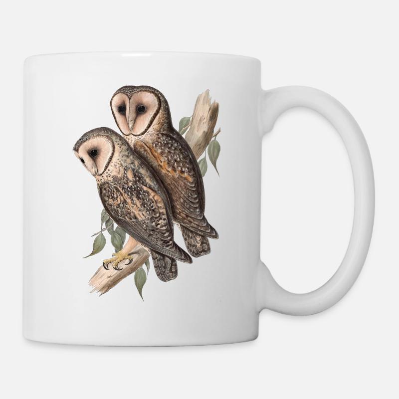 Hibou chouette hibou - Mug blanc - blanc
