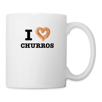 Ich liebe Churros - Churrocartoonkawaiichristmasanima - Tasse - Weiß - Rechts