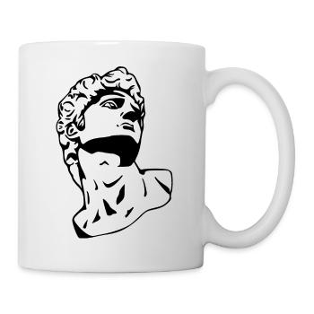 David sculpture/statue white - Mug - white - Right