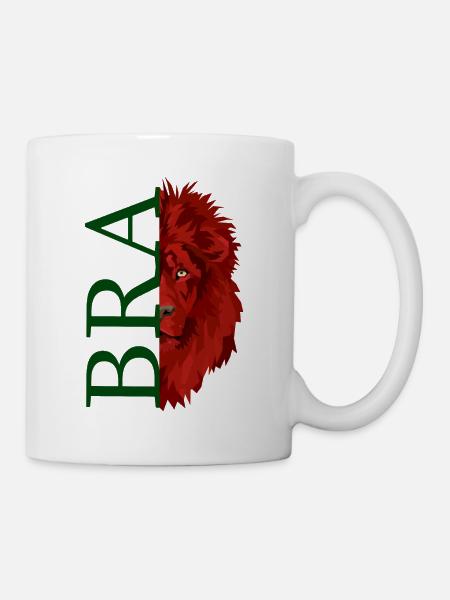 Wild Tête de Lion BRA - Mug blanc - blanc