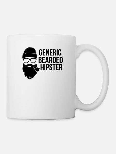 Generic Bearded Hipster - Beard Beards - Mug - white